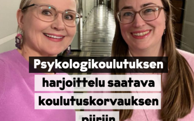 TIEDOTE – Kansanedustajat Hopsu ja Eloranta: ”Psykologikoulutuksen harjoittelu on saatava ministeriöiden rahoittaman koulutuskorvauksen piiriin” (19.1.2023)